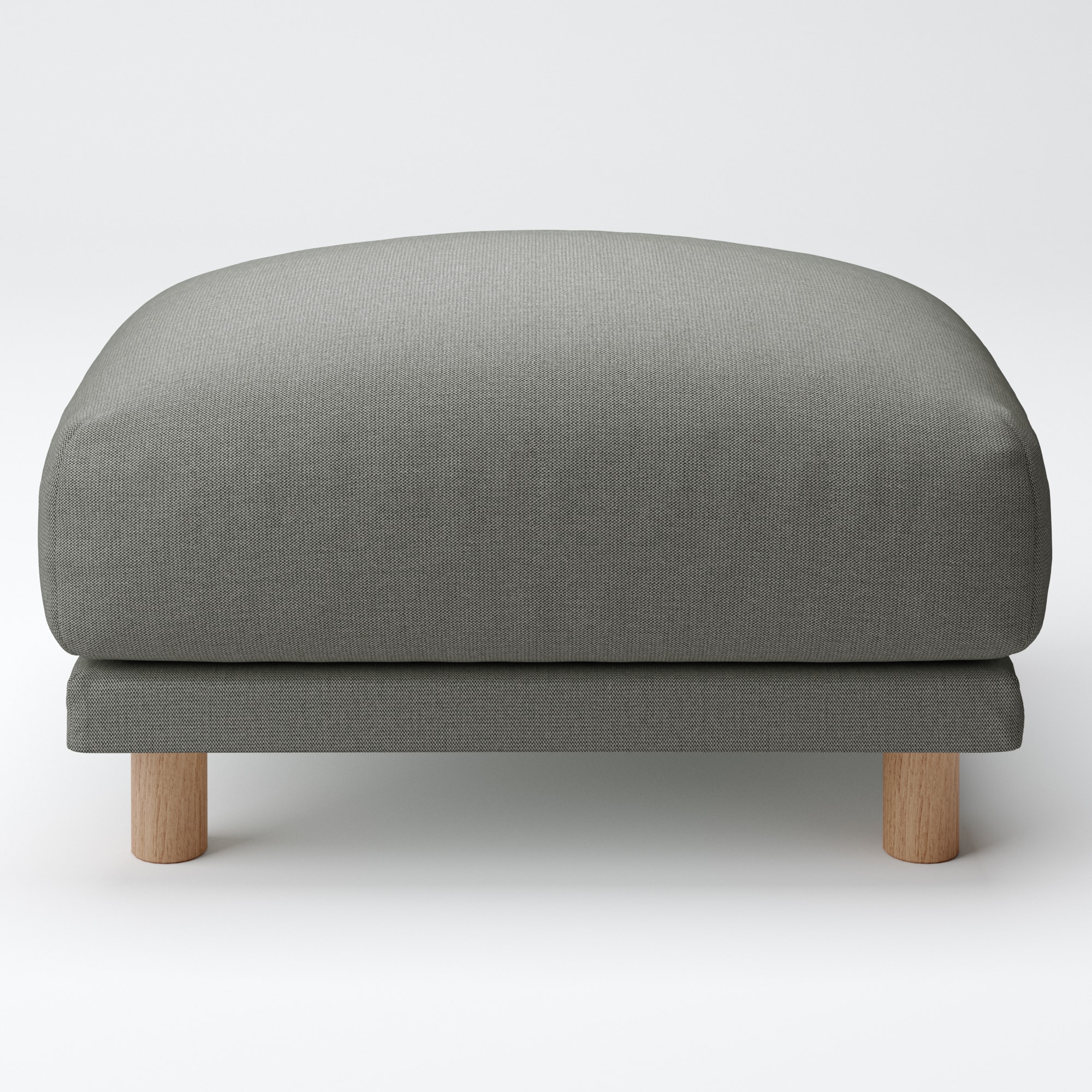 綿麻バスケット織ソファ本体オットマン・フェザー・ポケットコイル用