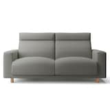 綿麻バスケット織ソファ本体２．５ＳフェザーポケットＣハイバック用カバーチャコール