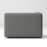 綿麻バスケット織ユニットソファ・ハーフアーム・大（右）用カバー／チャコール