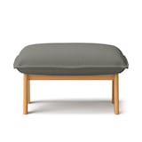 綿麻バスケット織ハイバックリクライニングソファ・オットマン用カバー／チャコール