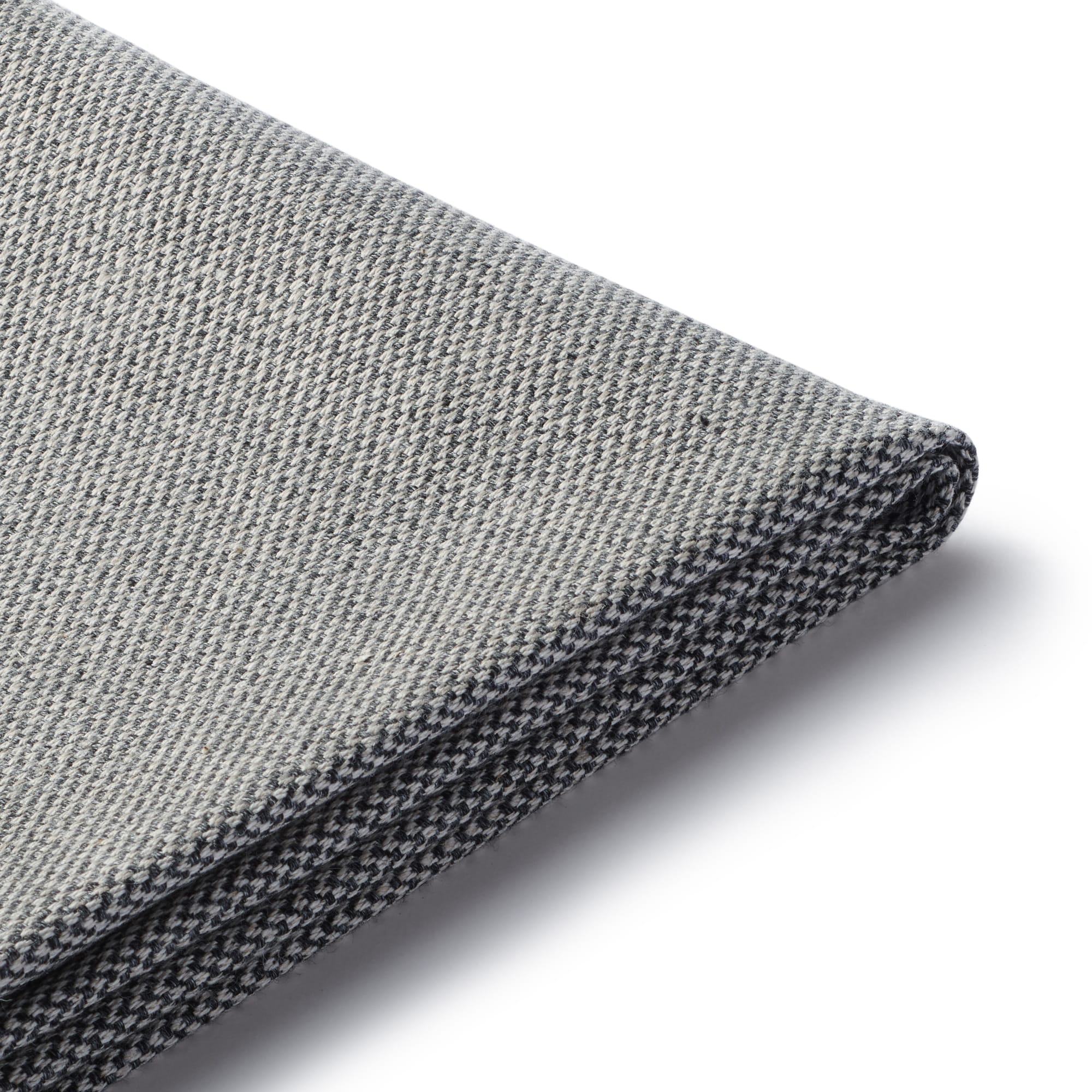 綿麻バスケット織ソファベンチ・オットマン用カバー／チャコール