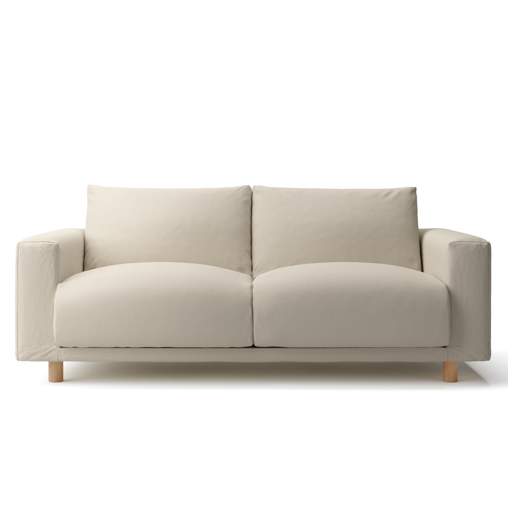 ソファ本体　洗いざらしの綿帆布カバー