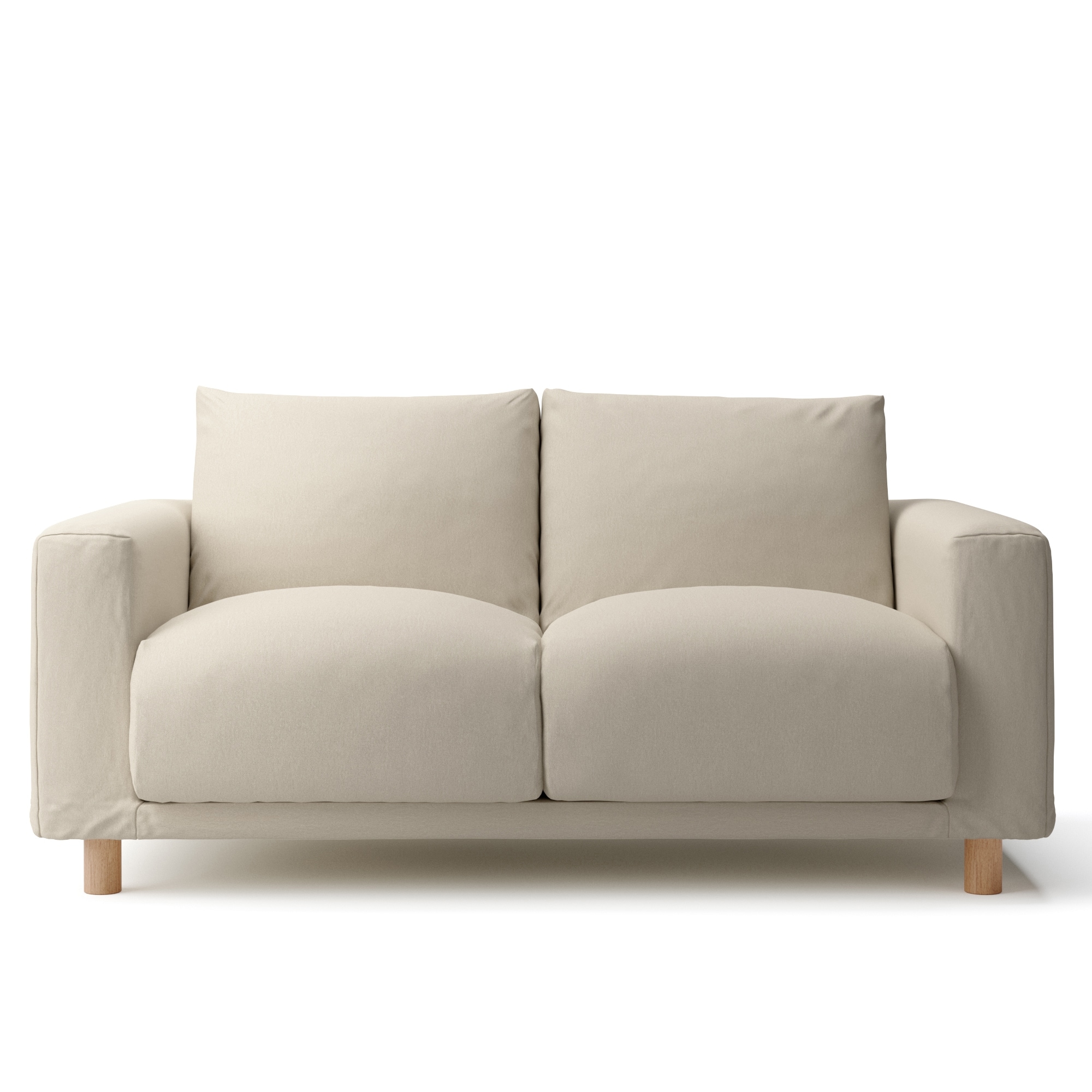 ソファ本体　洗いざらしの綿帆布カバー