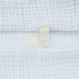 綿三重ガーゼ掛ふとんカバー・Ｋ／ライトブルーミニチェック