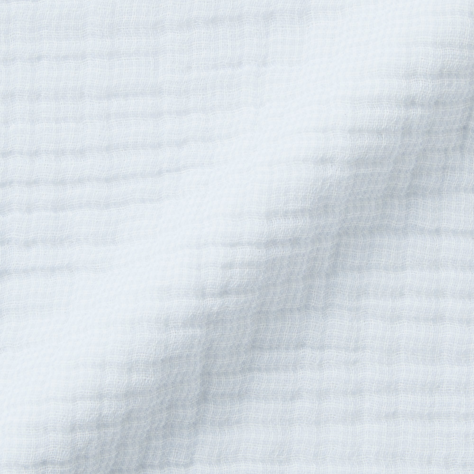 綿三重ガーゼ掛ふとんカバー・Ｋ／ライトブルーミニチェック