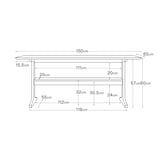 リビングでもダイニングでもつかえるテーブル・１・オーク材