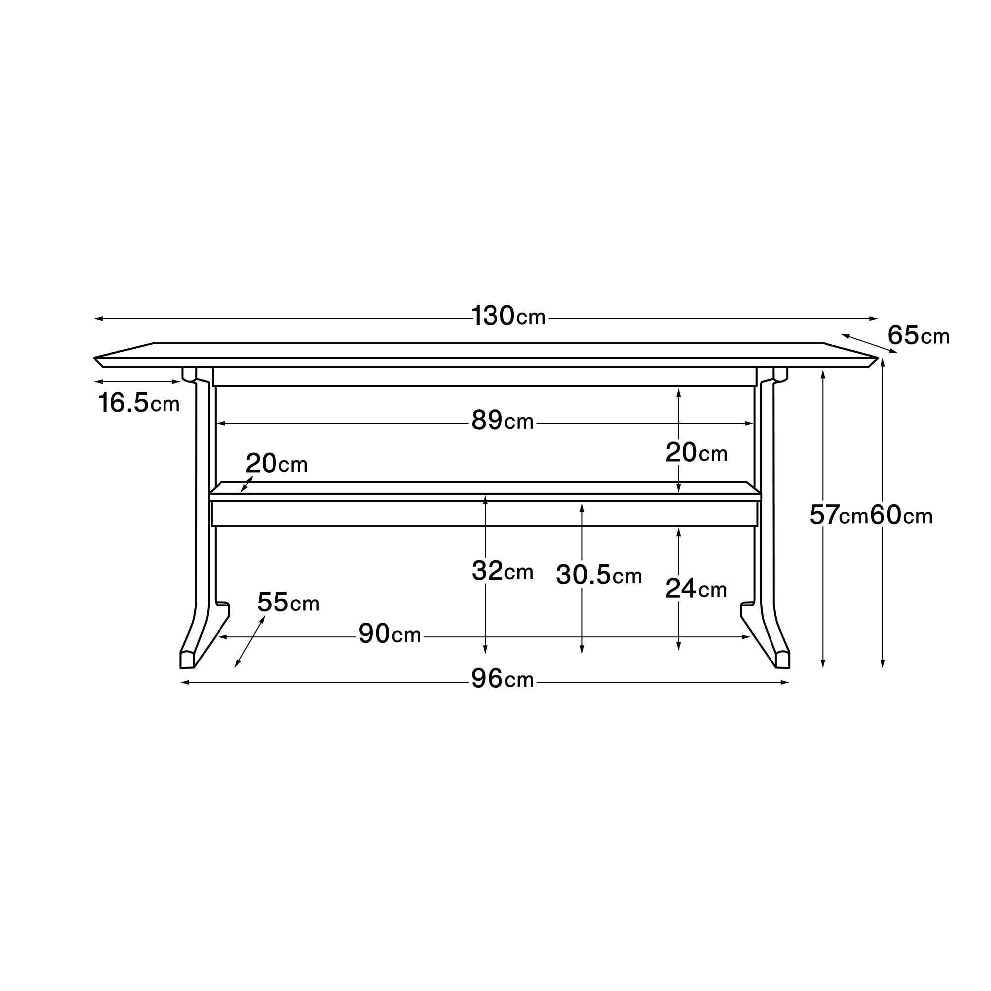 リビングでもダイニングでもつかえるテーブル・２・オーク材