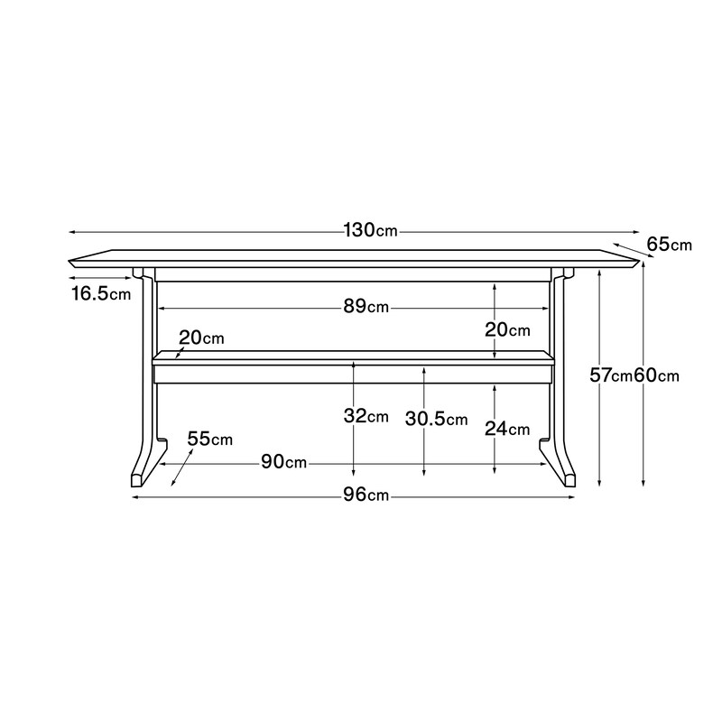 リビングでもダイニングでもつかえるテーブル・2・オーク材 | 無印良品 