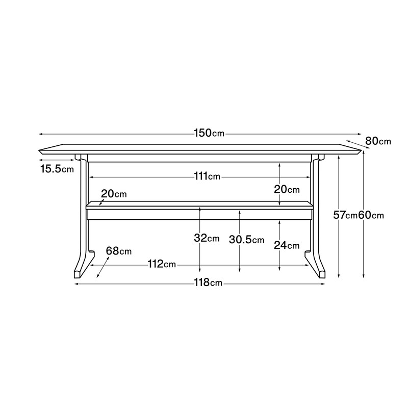 リビングでもダイニングでもつかえるテーブル・3・オーク材 | 無印良品 