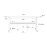 リビングでもダイニングでもつかえるテーブル・４・オーク材