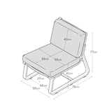 リビングでもダイニングでもつかえるソファチェア・ウォールナット材