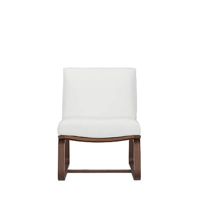 リビングでもダイニングでもつかえるソファチェア・ウォールナット材（カバー別売り）