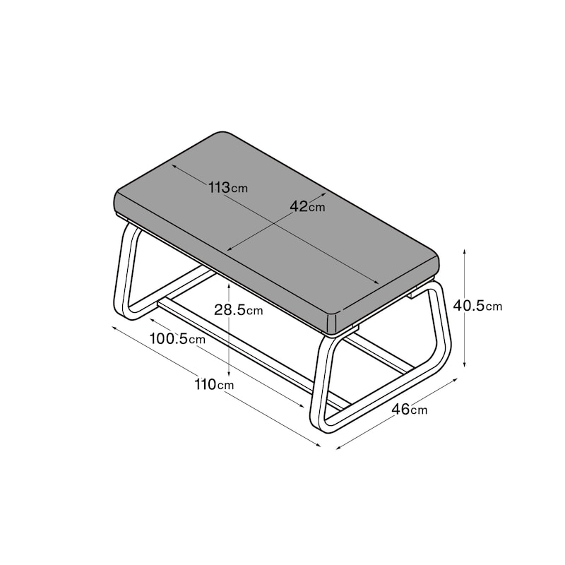 リビングでもダイニングでもつかえるベンチ・1・ウォールナット材  