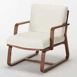 リビングでもダイニングでもつかえるソファチェア用アーム・ウォールナット材