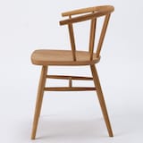 オーク材アームチェア・丸脚