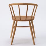 オーク材アームチェア・丸脚