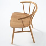 オーク材アームチェア・丸脚