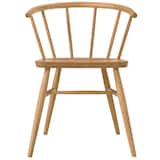 オーク材アームチェア・丸脚