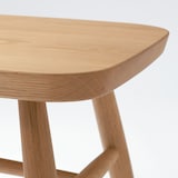 オーク材スツール・丸脚