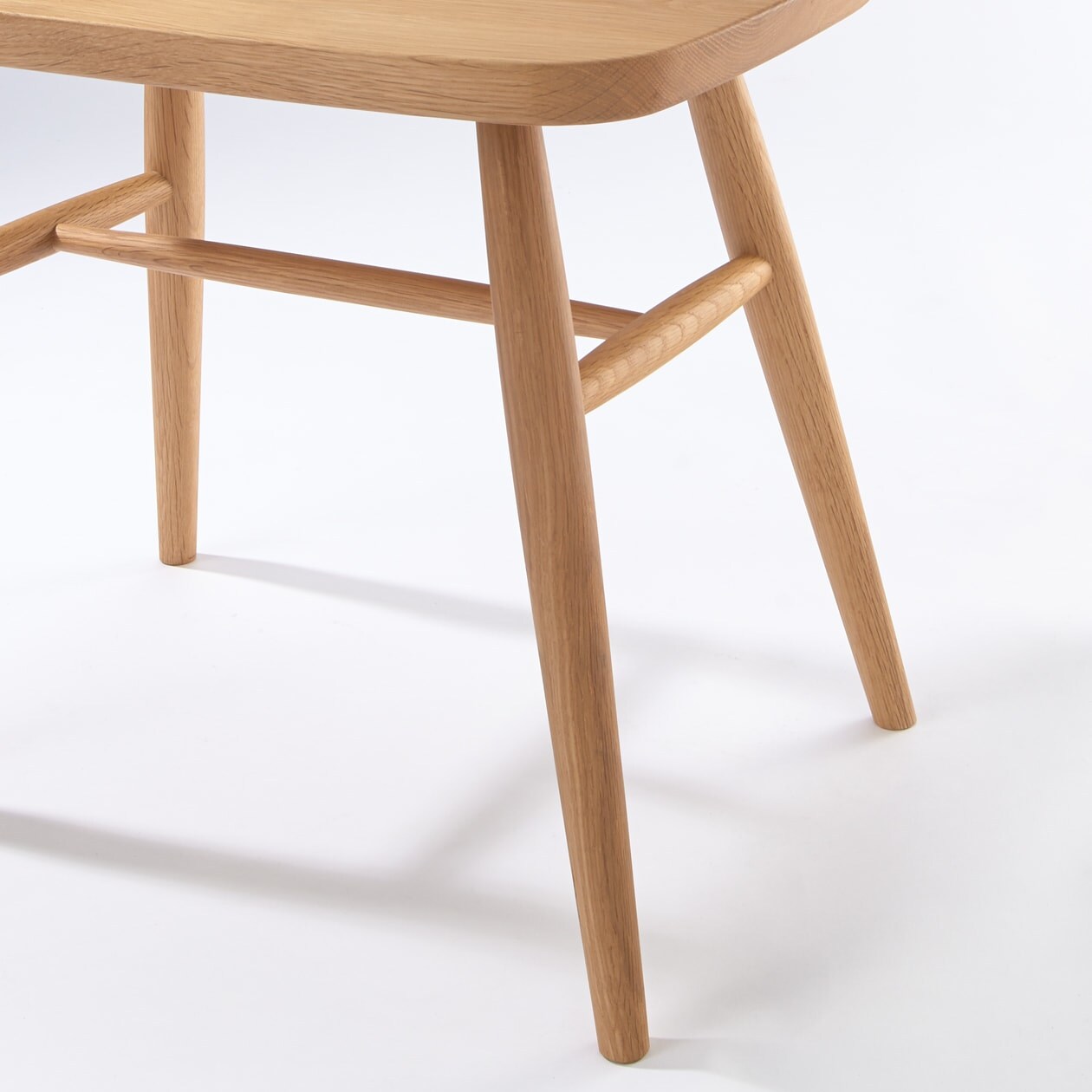 オーク材スツール・丸脚