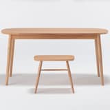 オーク材スツール・丸脚