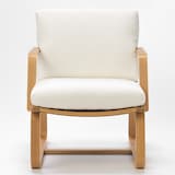 リビングでもダイニングでもつかえるソファチェア用アーム・オーク材