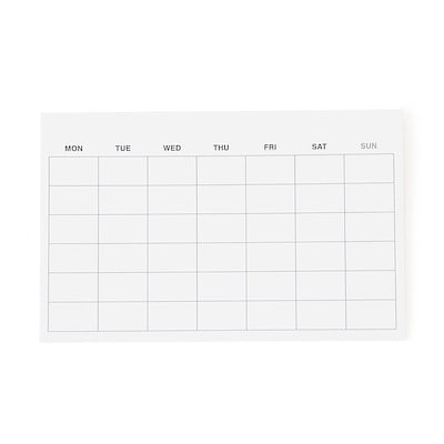 フリースケジュール付箋紙　マンスリー・１３枚