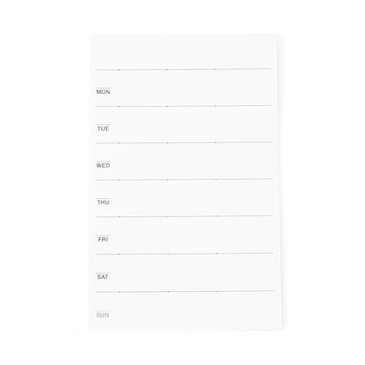 フリースケジュール付箋紙　ウイークリー・１３枚