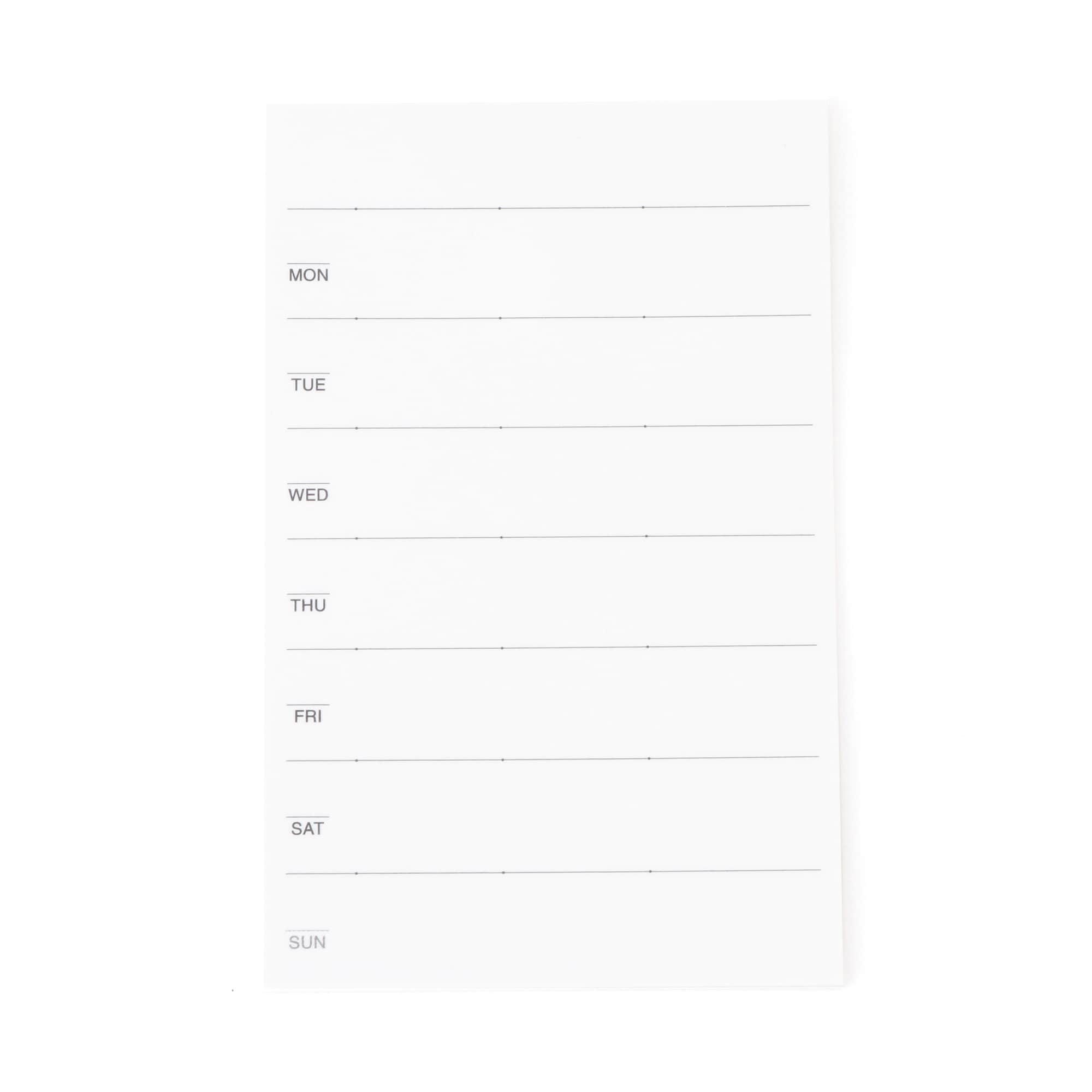 フリースケジュール付箋紙　