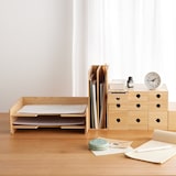 木製書類整理トレー　Ａ４・２段