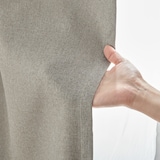 ポリエステルドビー織プリーツカーテン（防炎・遮光性）／ベージュ