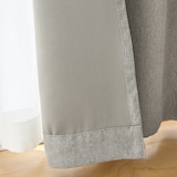 ポリエステルドビー織プリーツカーテン（防炎・遮光性）／ベージュ