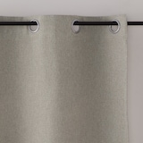 ポリエステルドビー織ハトメカーテン（防炎・遮光性）／ベージュ