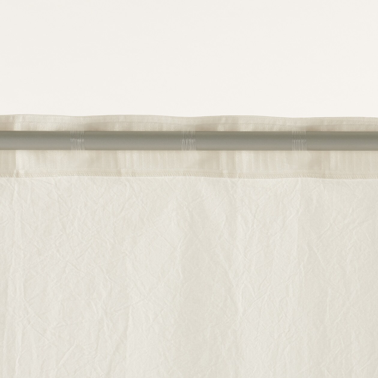 綿洗いざらしノンプリーツカーテン／生成 幅５１～１００×丈２０～１５０ｃｍ | 通販 | 無印良品