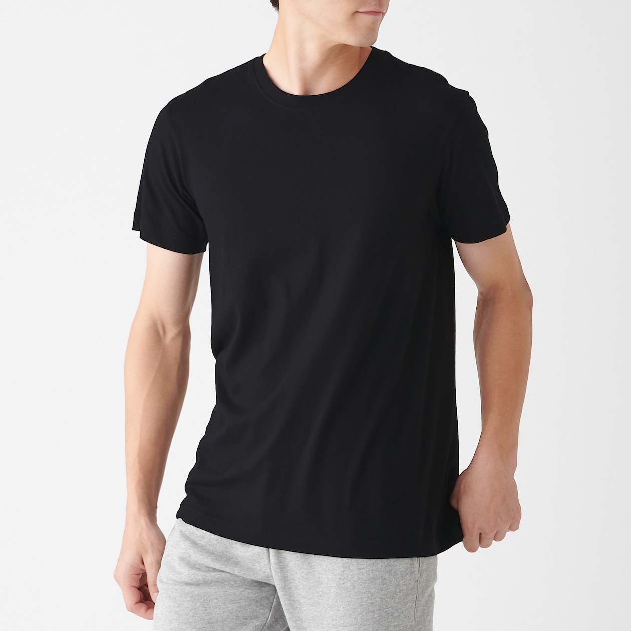 脇に縫い目がない 天竺編みクルーネック半袖tシャツ 2枚組 紳士l 黒 2枚組tシャツ タンクトップ 紳士 メンズ 通販 無印良品 脇に縫い目がない 天竺編みクルーネック半袖tシャツ 2枚組 紳士l 黒 2枚組tシャツ タンクトップ 紳士 メンズ 通販 無印良品