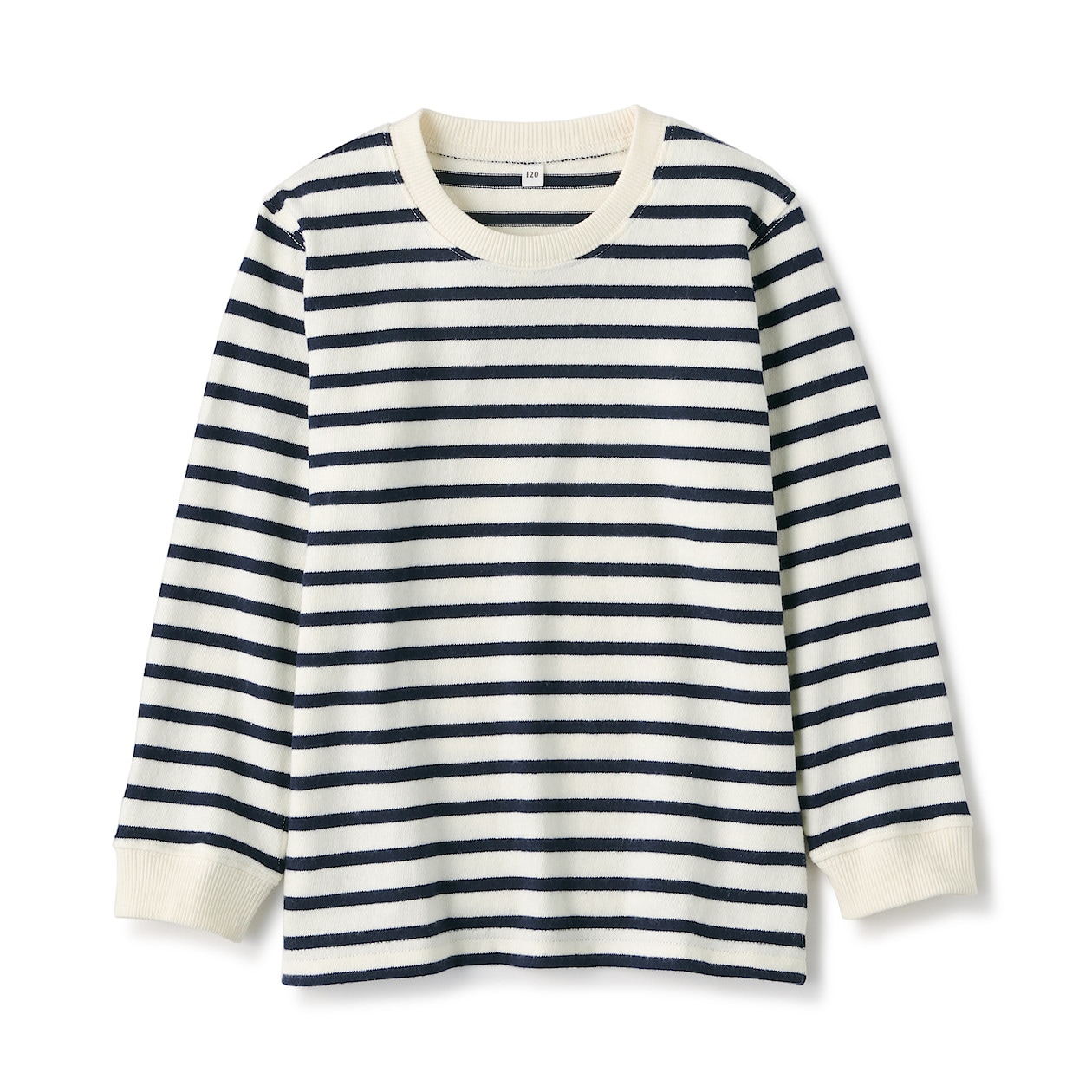 甘撚り天竺編み 長袖tシャツ キッズ キッズ110 ネイビー ボーダー キッズトップス 通販 無印良品 甘撚り天竺編み 長袖tシャツ キッズ キッズ110 ネイビー ボーダー キッズトップス 通販 無印良品