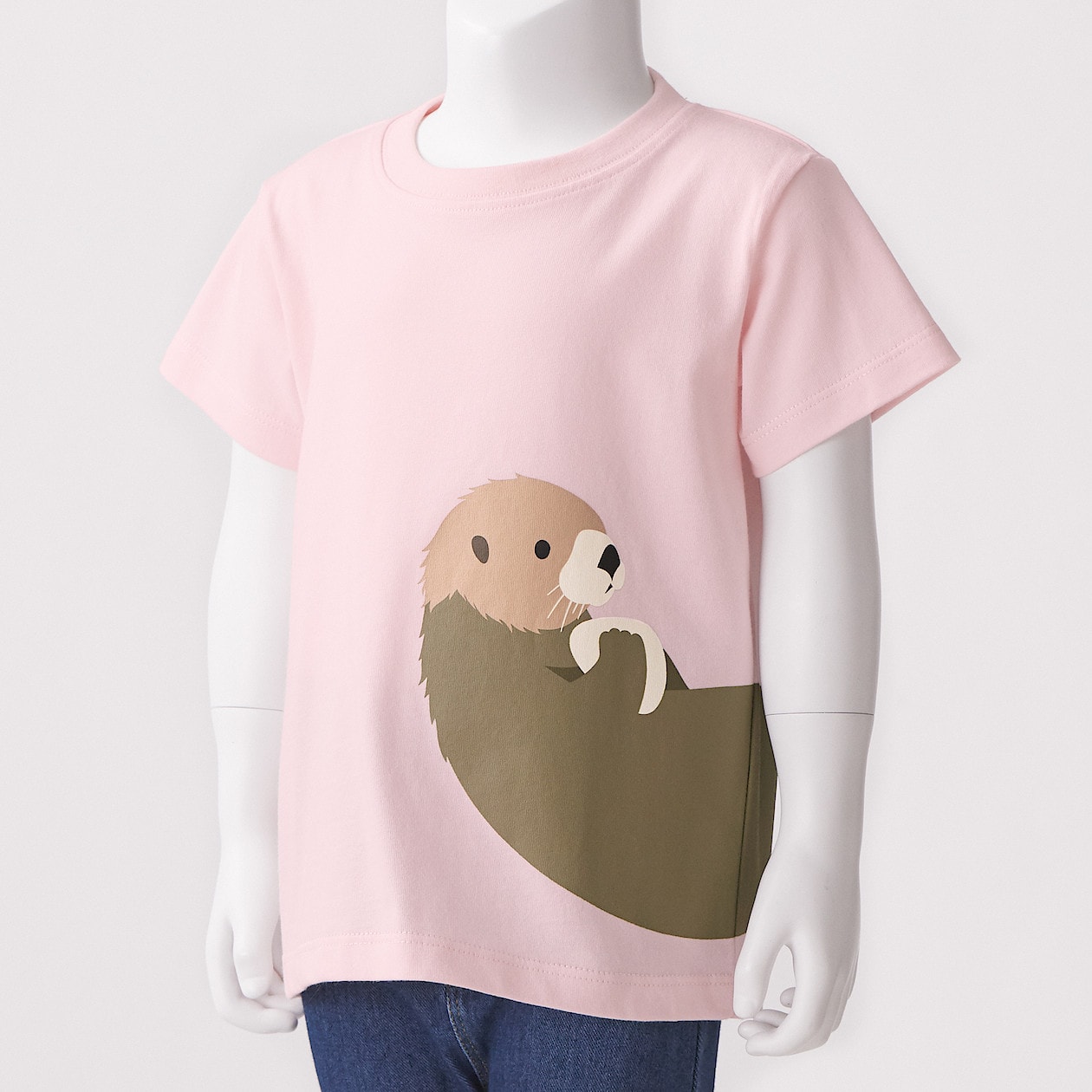 無印良品 半袖tシャツ 90 ラッコ 特価商品