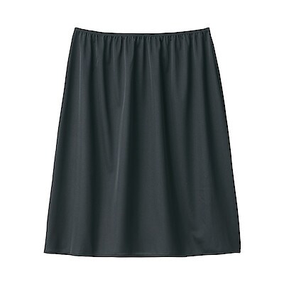 吸汗速乾ペチコート 婦人ｍ 黒 ペチコート スリップ 婦人 レディース 通販 無印良品