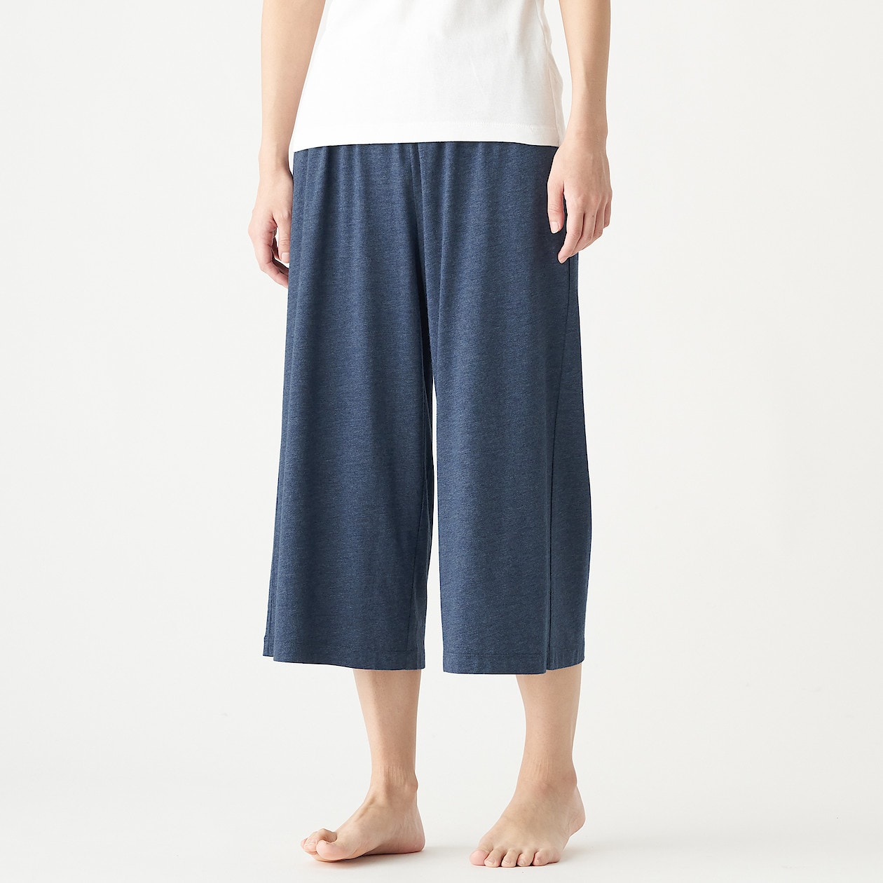 レーヨンコットン天竺七分丈パンツ 婦人ｓ ネイビー ルームウェア ホームウェア 婦人 レディース 通販 無印良品