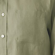 フレンチリネン洗いざらしシャツ 紳士ｍ ライトグリーン シャツ ワイシャツ 長袖 紳士 メンズ 通販 無印良品