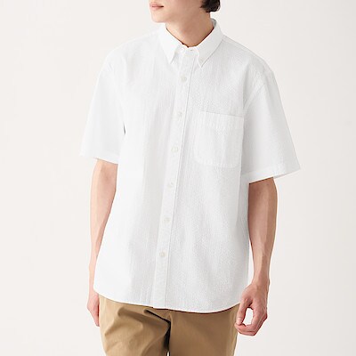 シャツ ワイシャツ 半袖 紳士 メンズ 通販 無印良品