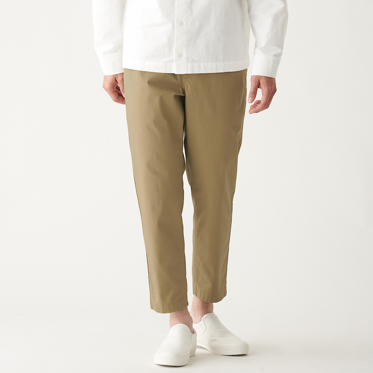 ストレッチ平織りアンクルパンツ 紳士m ベージュ パンツ 紳士 メンズ 通販 無印良品 ストレッチ平織りアンクルパンツ 紳士m ベージュ パンツ 紳士 メンズ 通販 無印良品