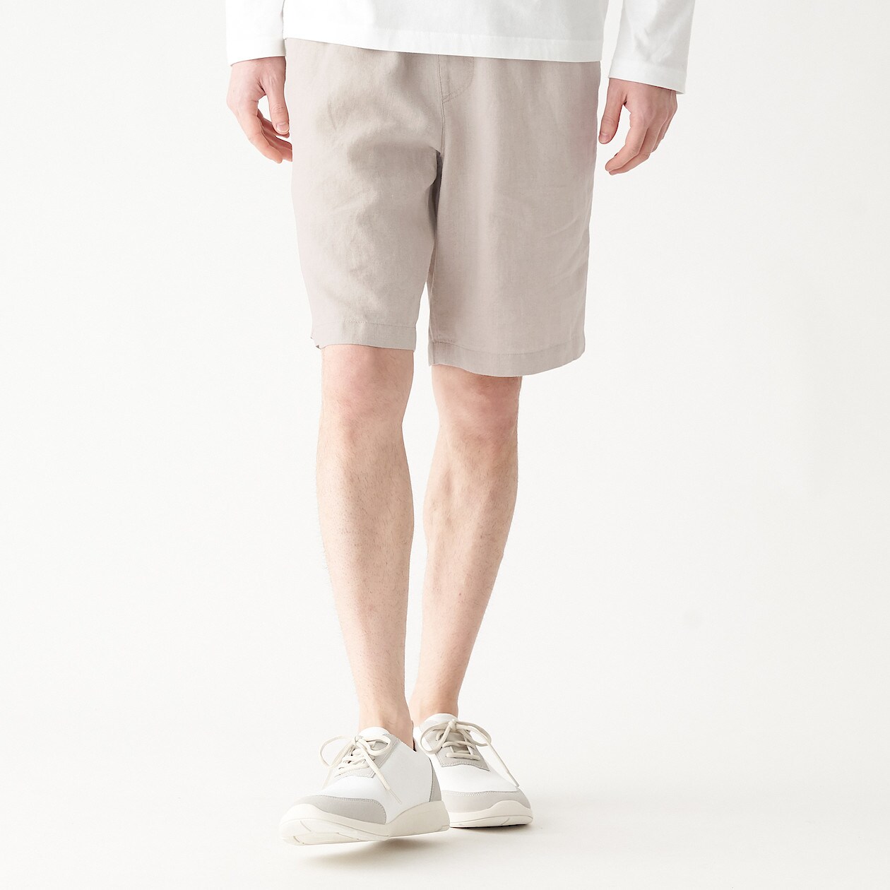 フレンチリネンショートパンツ 紳士ｘｌ 生成 パンツ 紳士 メンズ 通販 無印良品
