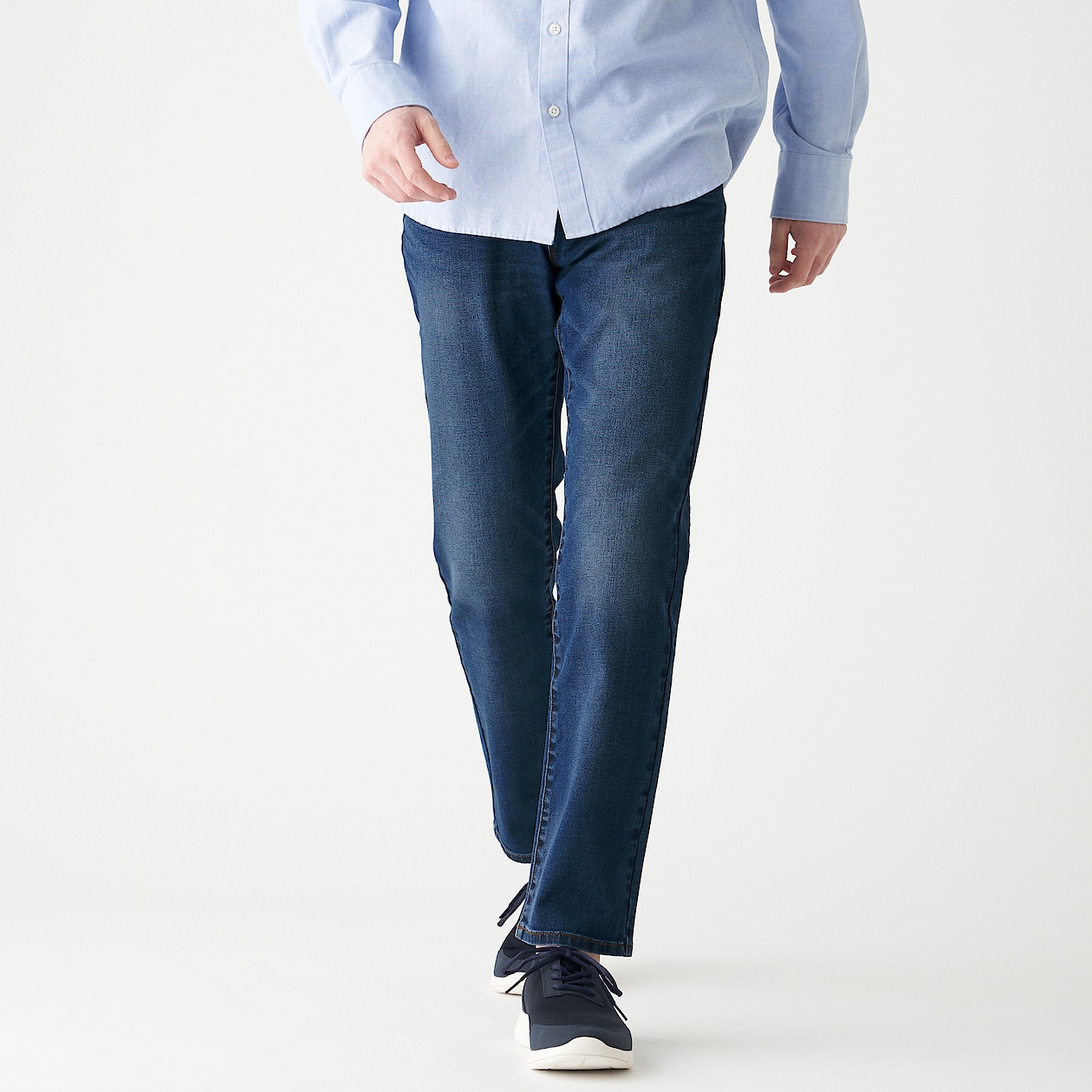 縦横ストレッチデニムスリムパンツ 股下７６ｃｍ 紳士３１ ７８ ５ｃｍ インディゴブル パンツ 紳士 メンズ 通販 無印良品