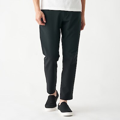 縦横ストレッチ乾きやすいテーパードパンツ 紳士ｘｌ 黒 パンツ 紳士 メンズ 通販 無印良品