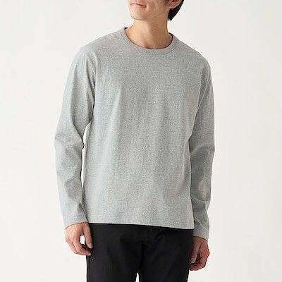 太番手 tシャツ カットソー 長袖 紳士 メンズ 通販 無印良品 太番手 tシャツ カットソー 長袖 紳士 メンズ 通販 無印良品