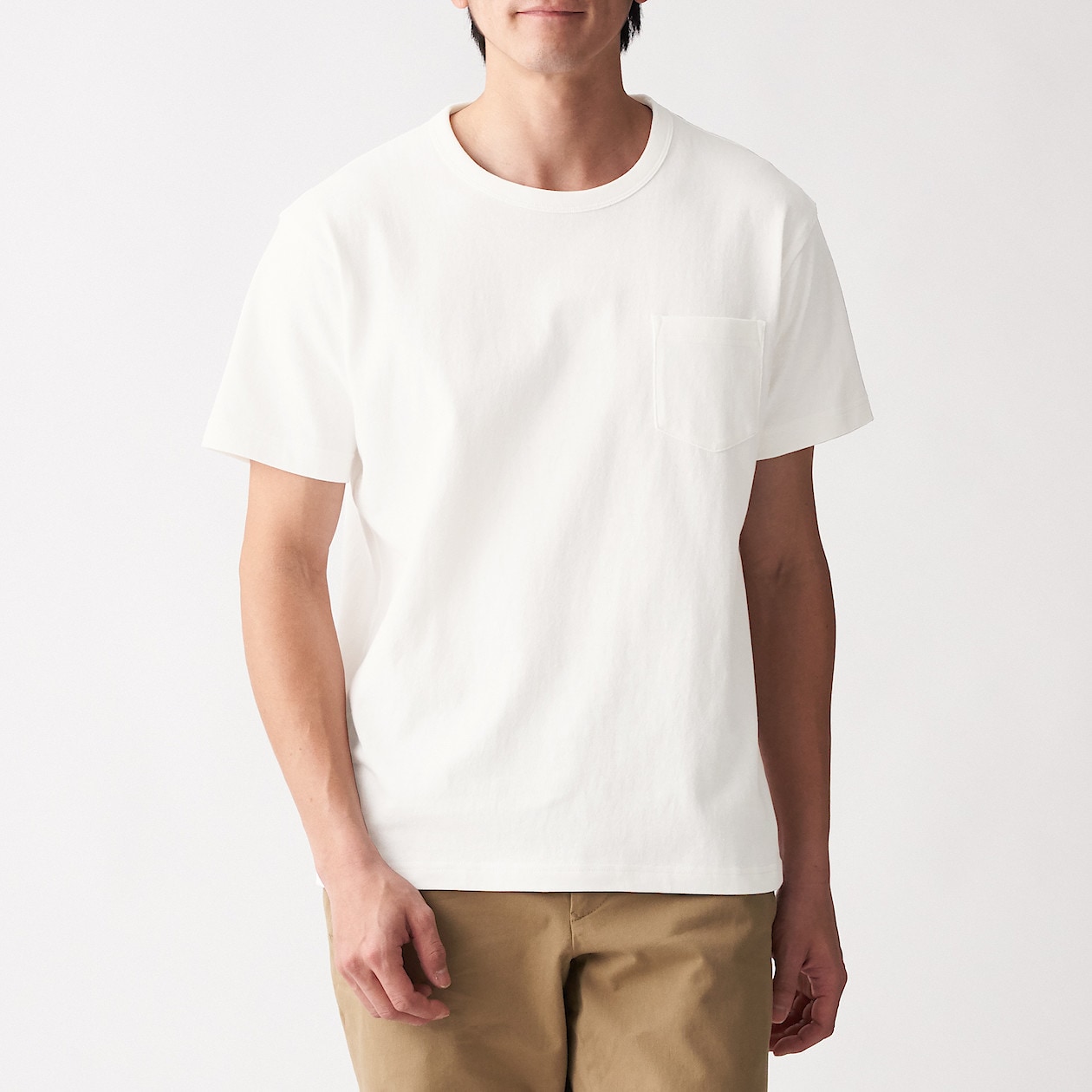 太番手 天竺編みポケット付き半袖tシャツ 紳士s オフ白 tシャツ カットソー 半袖 紳士 メンズ 通販 無印良品 太番手 天竺編みポケット付き半袖tシャツ 紳士s オフ白 tシャツ カットソー 半袖 紳士 メンズ 通販 無印良品