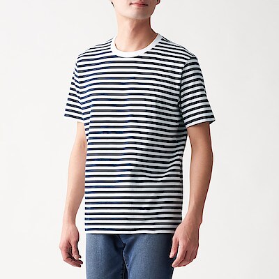 インド綿 天竺編みボーダー半袖tシャツ 紳士xs ダークネイビー ボーダー tシャツ カットソー 半袖 紳士 メンズ 通販 無印良品 インド綿 天竺編みボーダー半袖tシャツ 紳士xs ダークネイビー ボーダー tシャツ カットソー 半袖 紳士 メンズ 通販 無印良品