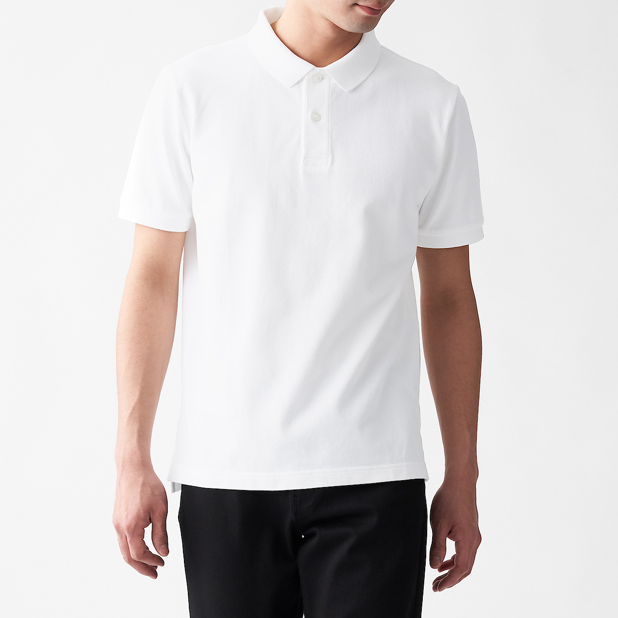 鹿の子編み半袖ポロシャツ 紳士l 白 ポロシャツ 紳士 メンズ 通販 無印良品 鹿の子編み半袖ポロシャツ 紳士l 白 ポロシャツ 紳士 メンズ 通販 無印良品
