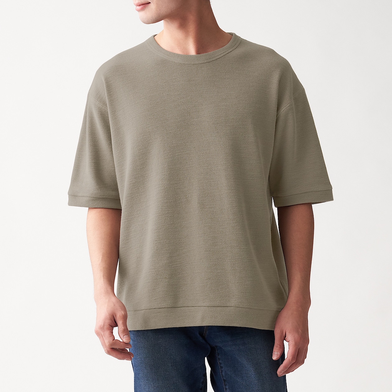 ムラ糸 ワッフル編み半袖tシャツ 紳士s ベージュ tシャツ カットソー シャツ 半袖 紳士 メンズ 通販 無印良品 ムラ糸 ワッフル編み半袖tシャツ 紳士s ベージュ tシャツ カットソー シャツ 半袖 紳士 メンズ 通販 無印良品